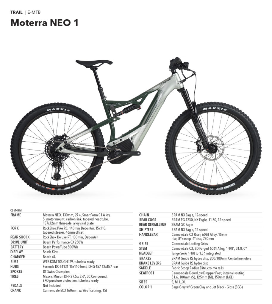 Cannondale Moterra Neo 1 - 5.799,00 €